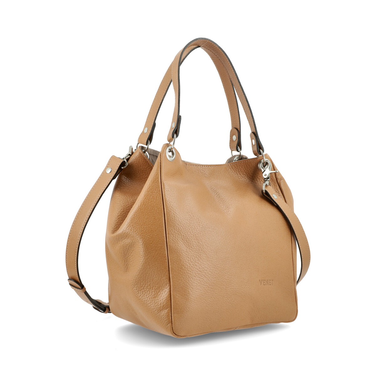 CARTERAS VENET - CUERO ZAPIN - TOSTADO 