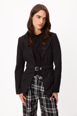 Blazer Simple Negro
