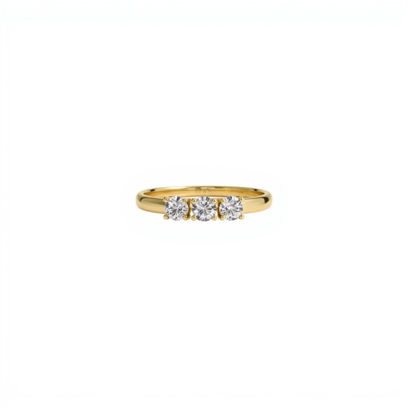 Anillo Trilogy-Oro bajo-Piedra zirconia-AN8565 conpiedra