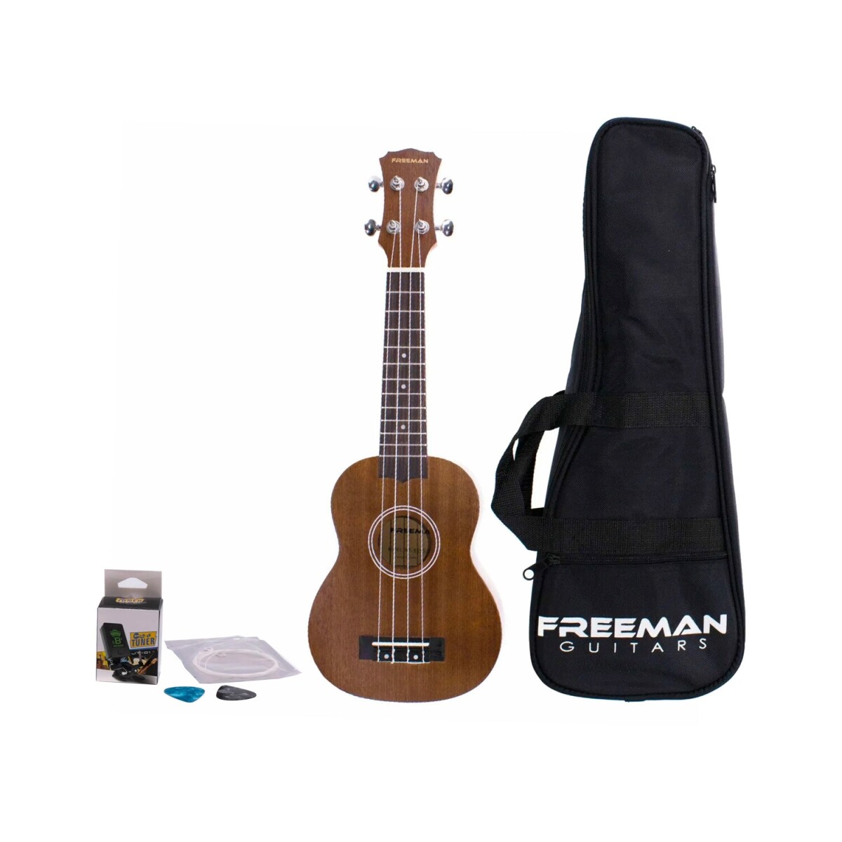 Pack Ukelele Soprano Freeman Kusbpk - Marrón 