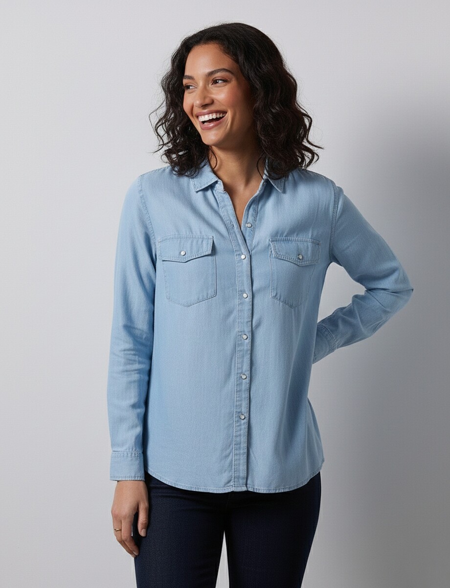 Camisa Lyocell - Jean Claro 