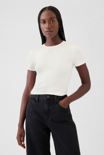 Remera Manga Corta Mujer New Off White