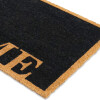 ALFOMBRA COCO RECT NEGRO C/DET HOME 60X90CM Unica