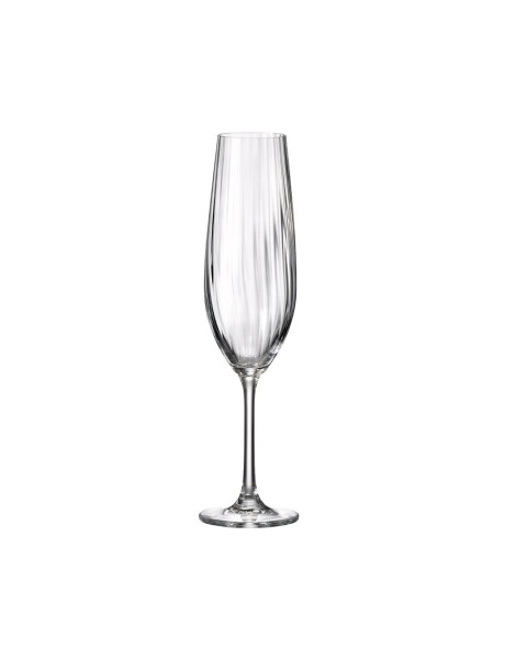 SET 6 COPAS FLAUTA 260ML SARAH WATERFALL BOHEMIA SET 6 COPAS FLAUTA 260ML SARAH WATERFALL BOHEMIA