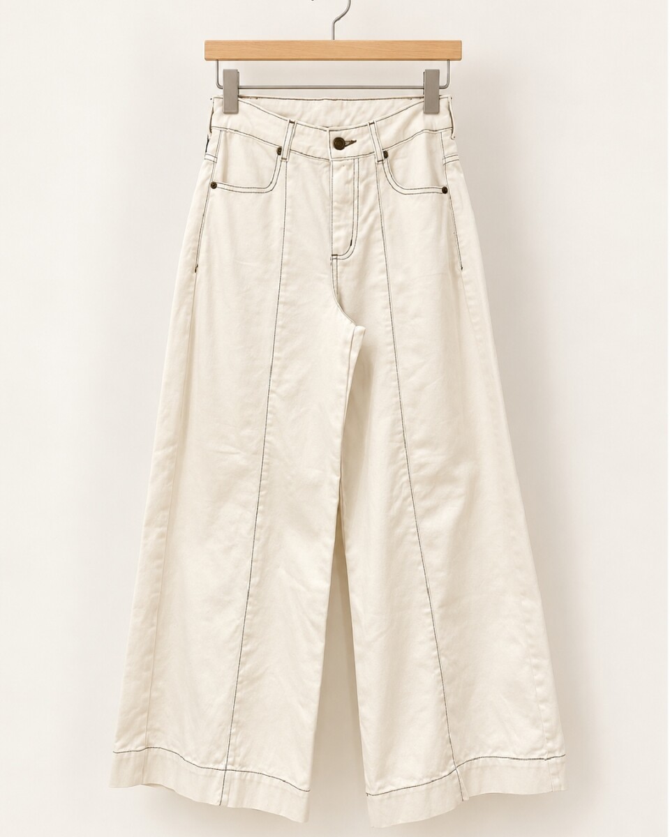 Pantalon Checa - Denim Crudo 