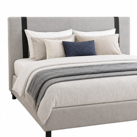 RESPALDO CABECERA QUEEN SIZE - TAPIZADA 1.60 Mt GRIS