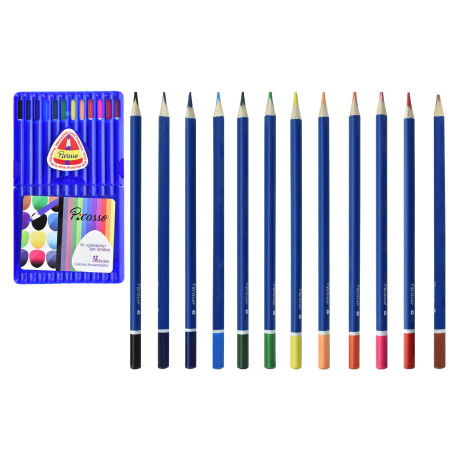 LAPICES DE COLORES ACUARELABLES X12 PICASSO LAPICES DE COLORES ACUARELABLES X12 PICASSO