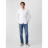 V-LS SLIM STRETCH POPLIN BASIC WHITE 2