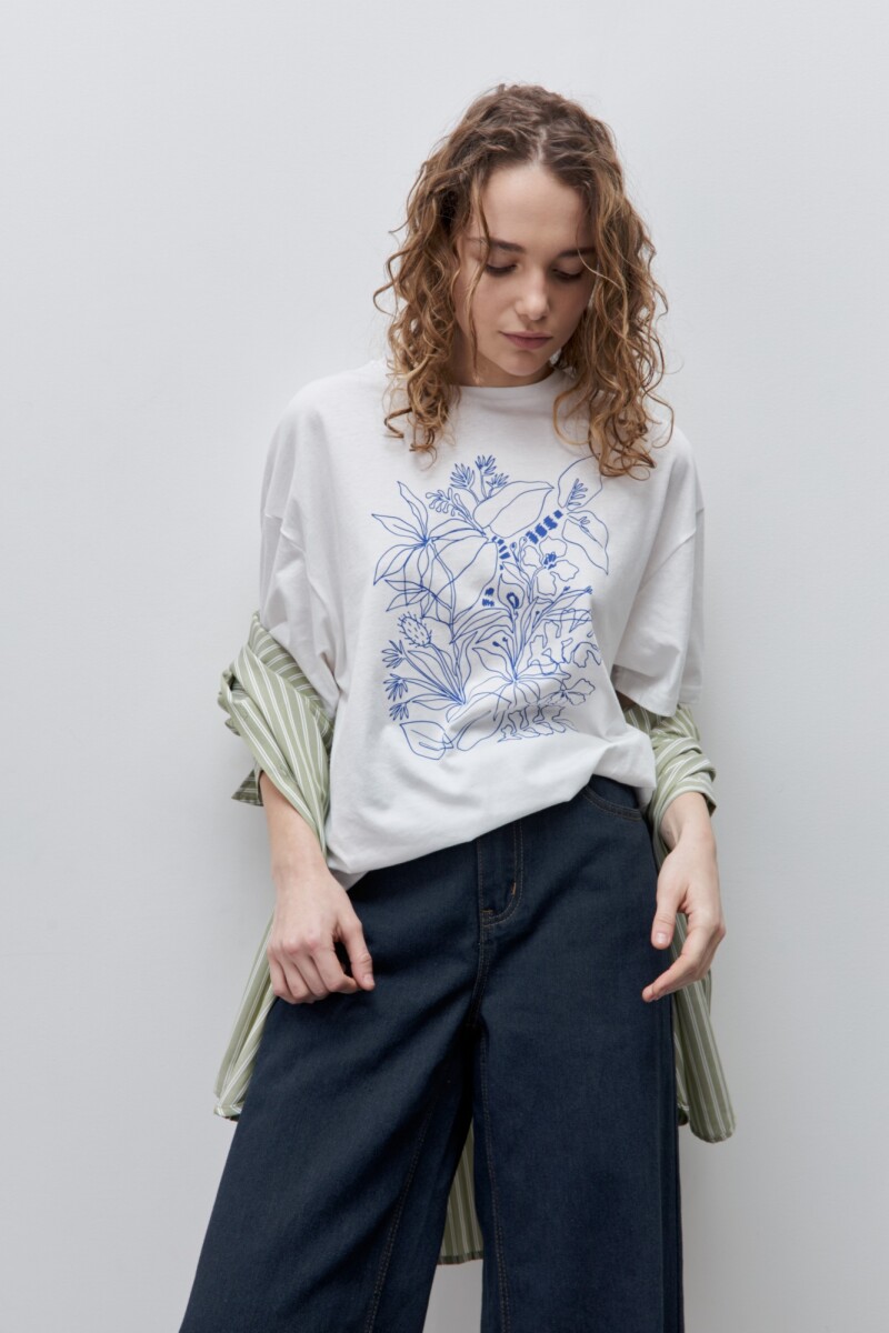 REMERA MECA Blanco