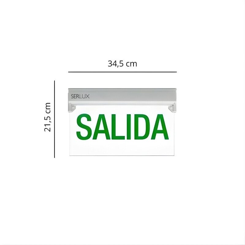 CARTEL DE EMERGENCIA - SALIDA Cartel LED de Emergencia Salida