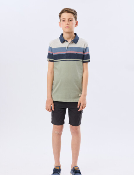 BERMUDA CARGO SPANDEX Piedra