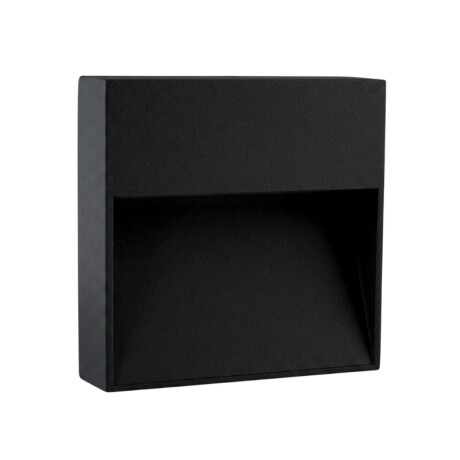 ARTEFACTO EXTERIOR DE PARED CUADRADO GALEANO 3W Luminaria de Exterior de Pared Cuadrado Galeano 3W Negro