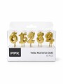 VELAS NUMEROS GOLD 10 PCS DORADO