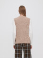 Chaleco Junela Beige Melange