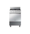 Cocina a gas Samsung Cocina con 4 Quemadores con Quemador Rápido Silver