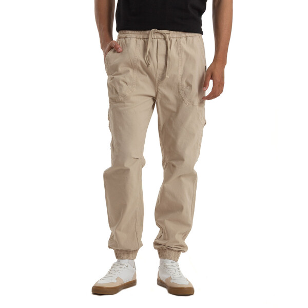 Quiksilver Pantalón Cargo con Puños Hombre - Beige Beige