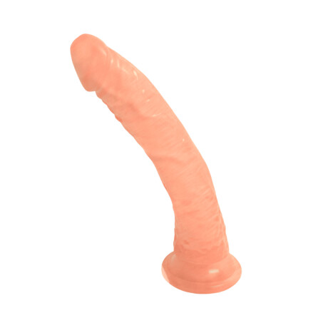 Dildo Curvo con Ventosa 19 cm Beige