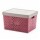 Caja Canasto Organizador Quadratta con Tapa en PP 39x29x24Cm Rosa