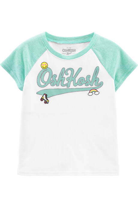 Remera manga corta con logo 0