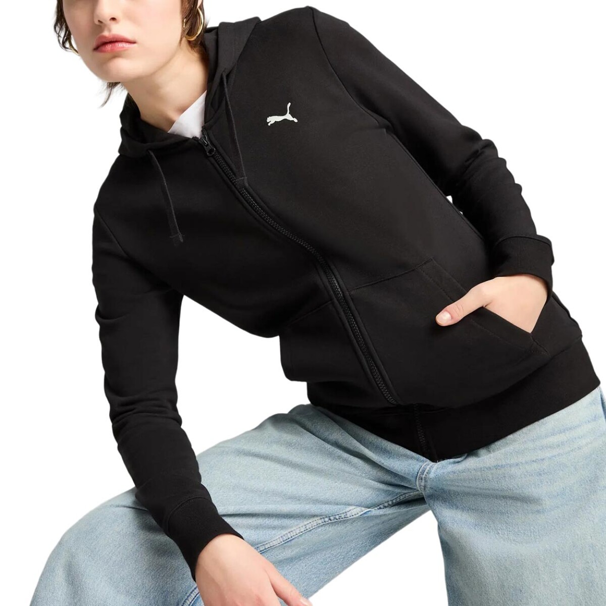 Campera Deportiva Mujer Puma - Negro 