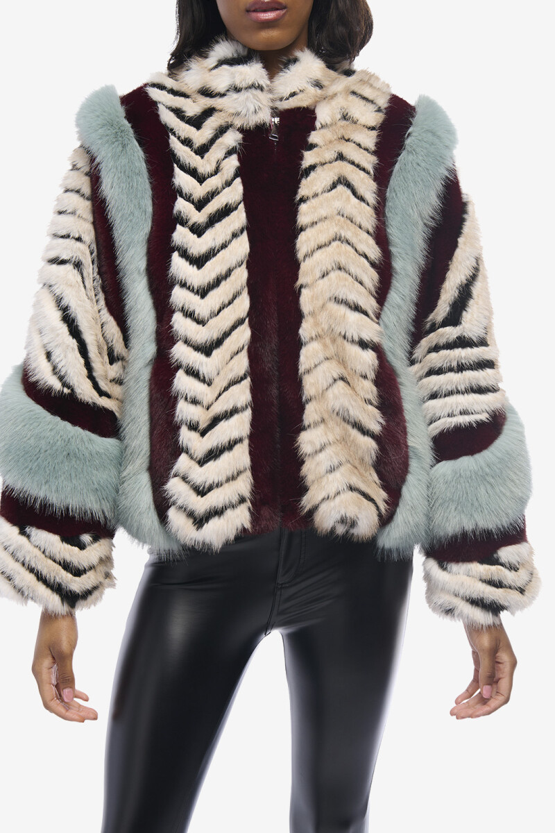 CHAQUETA FUR INEZ Multicolor