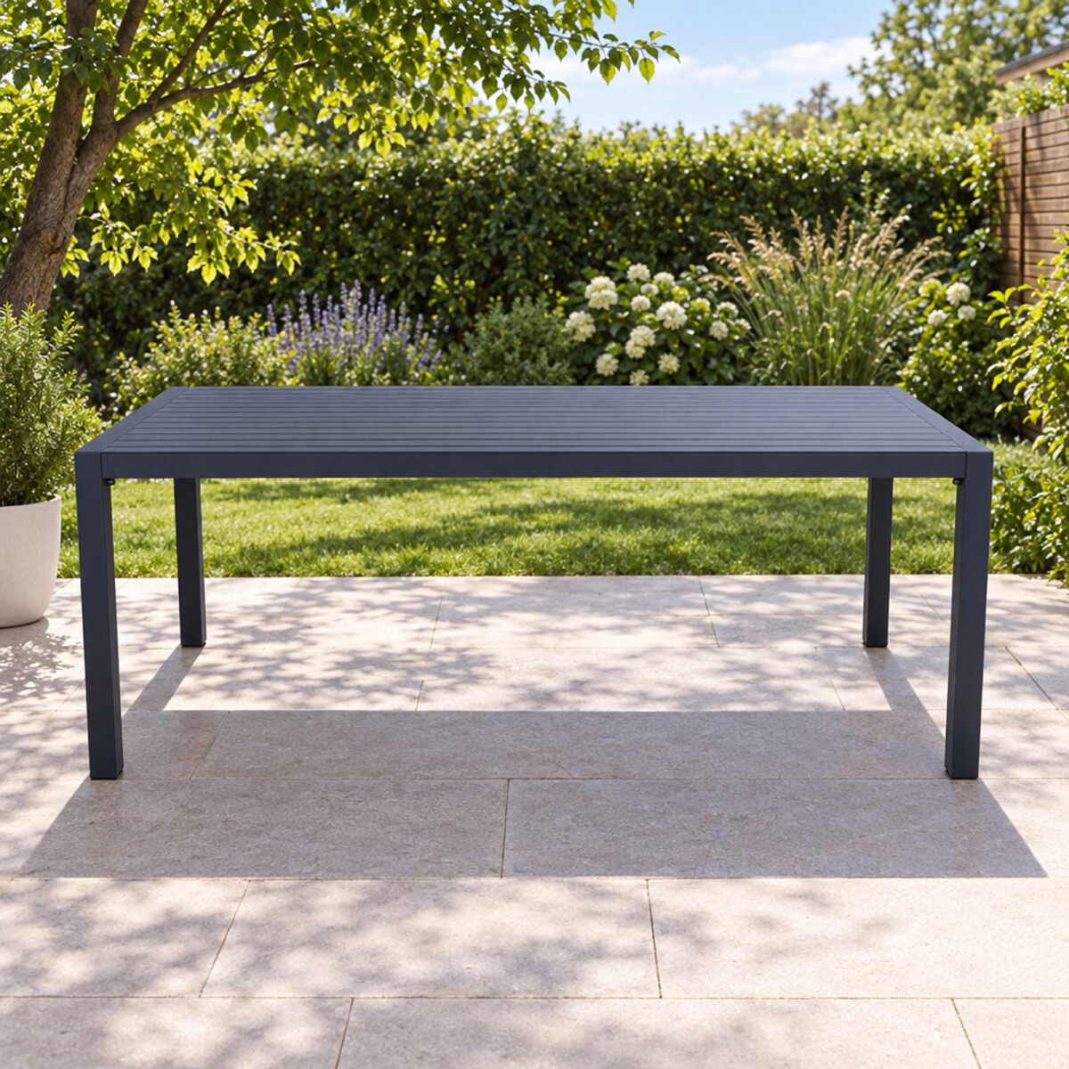 MESA COMEDOR EXTERIOR - ALUMINIO GRIS PACIFIC 