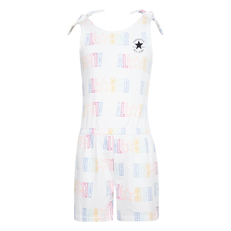 Vestido Printed All Star Tee Tank de Niña Blanco