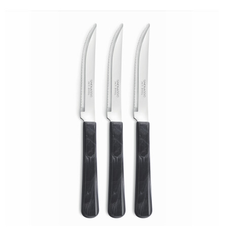 Set X3 Cuchillos Elementos de Simonaggio GRIS OSCURO