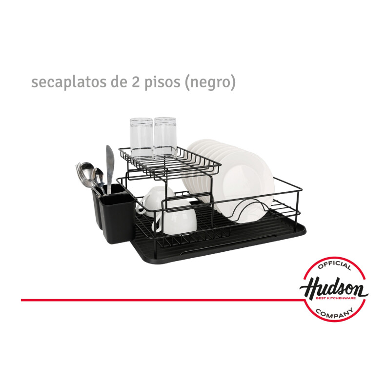 Escurridor De Platos Negro 2 pisos Madera Escurridor De Platos Negro 2 pisos Madera