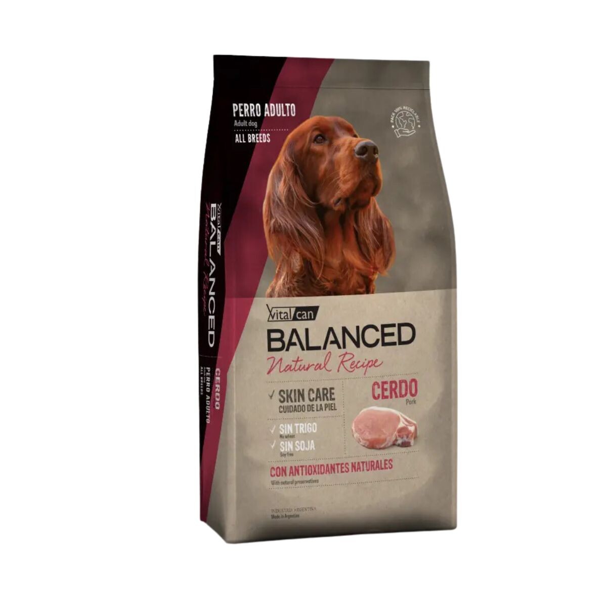 VITALCAN BALANCED EXCLUSIVE PERROS ADULTOS CERDO - 3 KG 