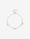Pulseras Flexibles Strass Pulsera Con Dijes Plata 925 - Plateado