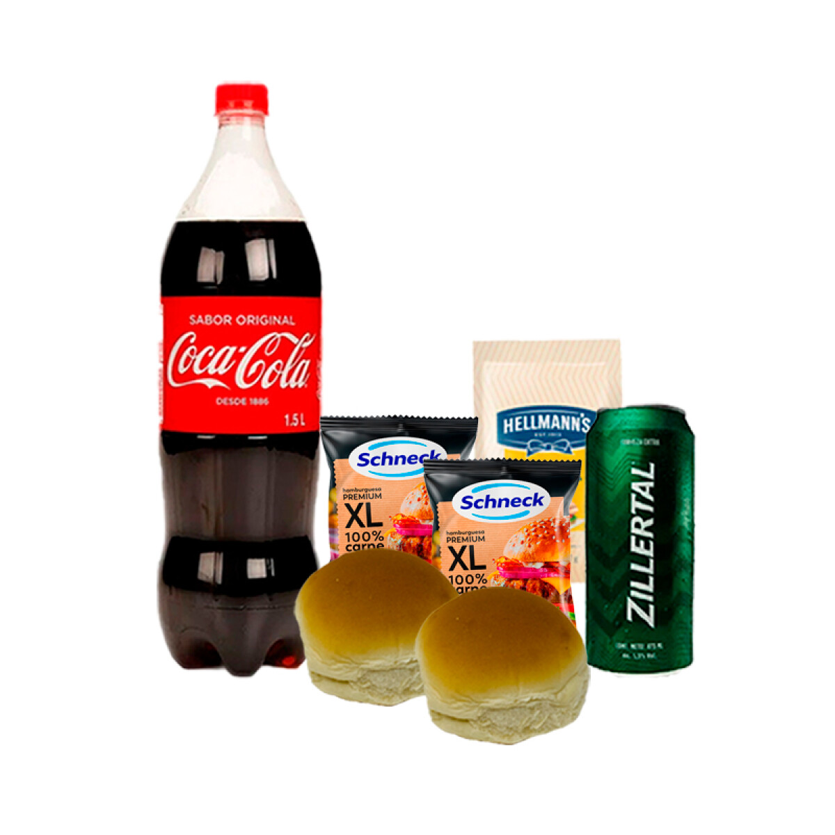 Combo Hamburguesas XL con Coca y Zillertal - Para 24 a 30 personas 