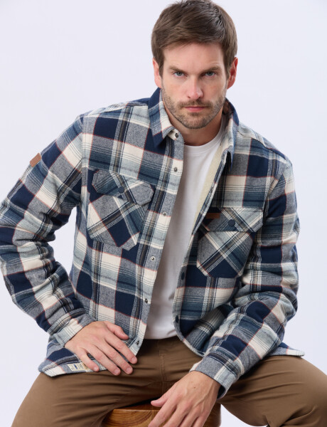 CAMPERA LEÑADORA CON CORDERITO Azulosc