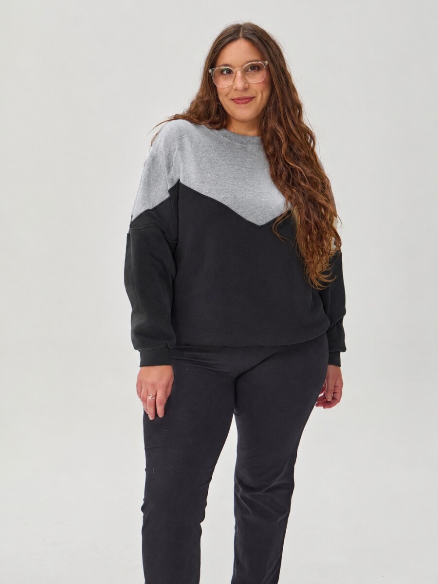 Buzo Mocca Gris negro