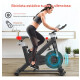 Bicicleta De Spinning Fija Con Resistencia P/fricción 130kg Negro