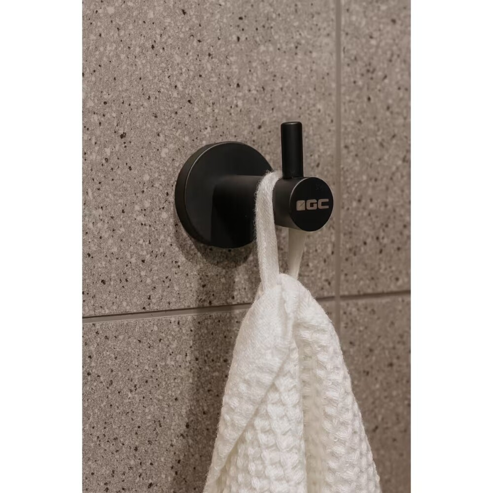 Percha negro mate Milano Dmc Percha Negro Mate Milano Dmc