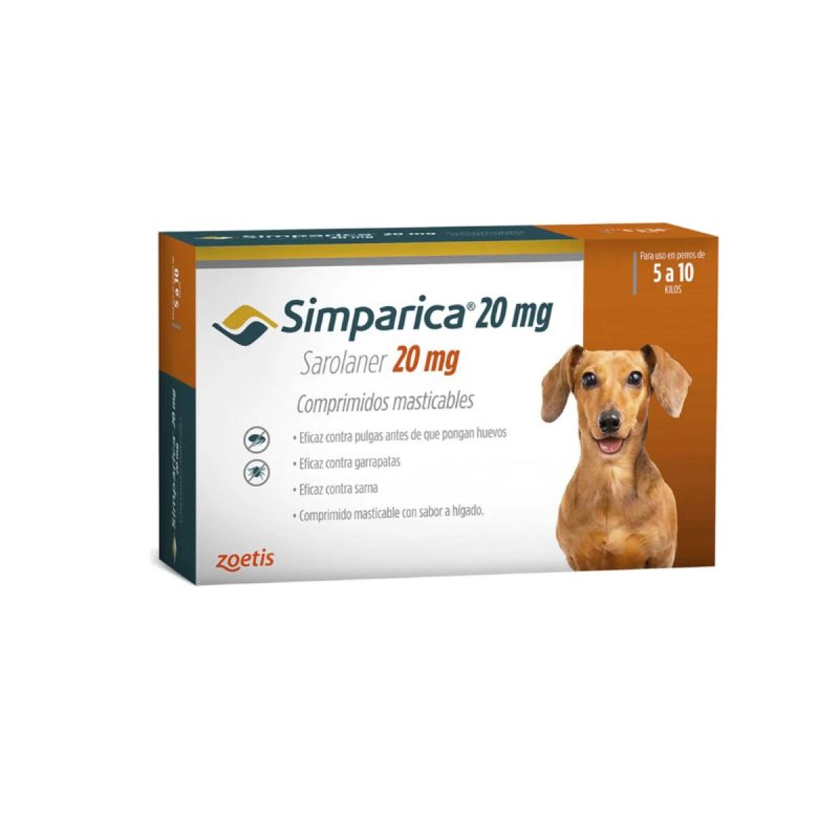 SIMPARICA (5 A 10 Kg) (cada comprimido) - Simparica (5 A 10 Kg) (cada Comprimido) 