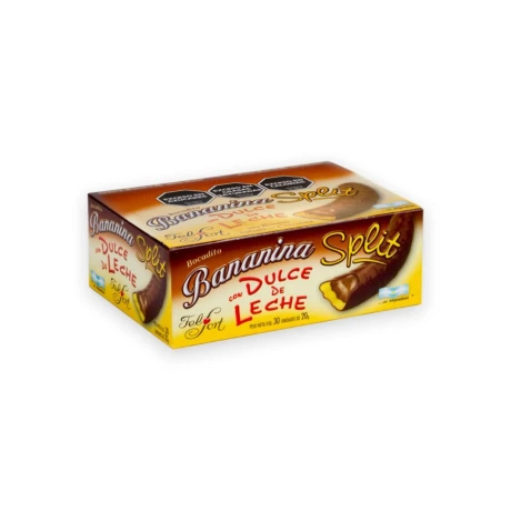CHOCOLATE FEL FORT BANANINA SPLIT CON DULCE DE LECHE DIS. X 30 20GRS CHOCOLATE FEL FORT BANANINA SPLIT CON DULCE DE LECHE DIS. X 30 20GRS