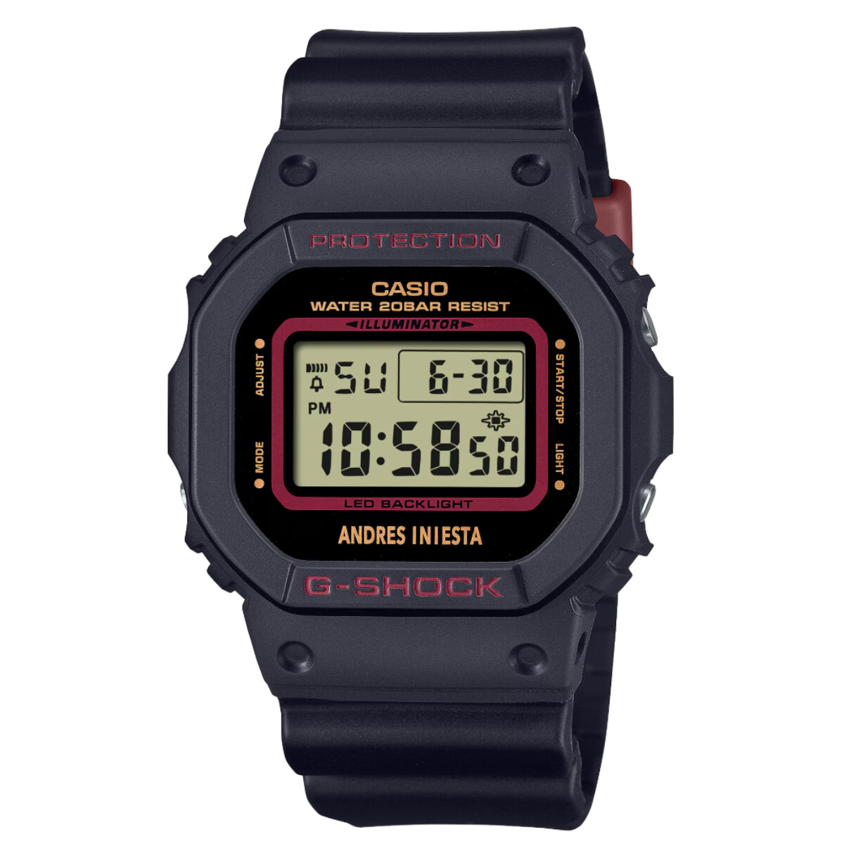 Reloj CASIO G-SHOCK DW5600AI-1DR Resina Negro Esfera 44mm 