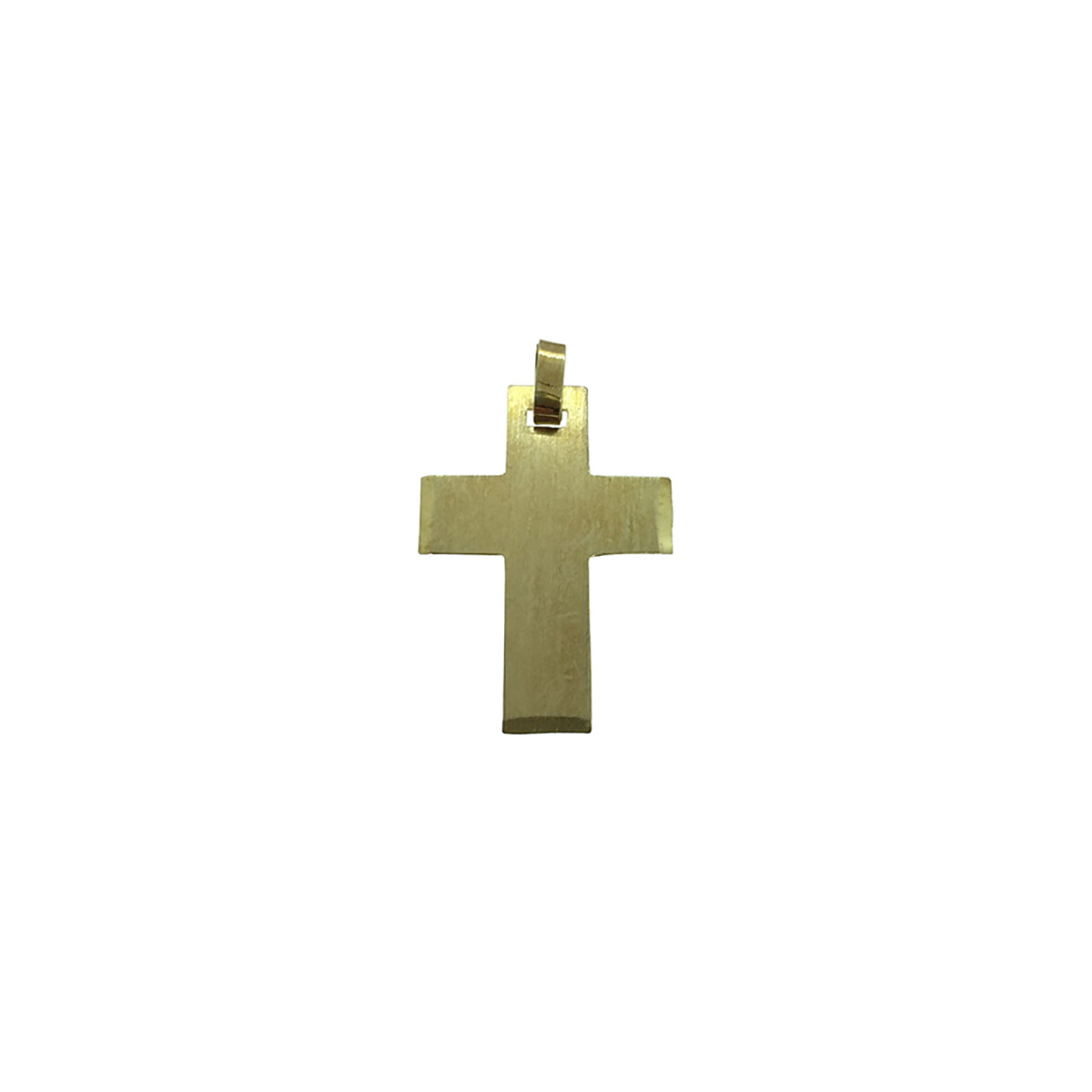 Cruz de oro amarillo 18k Nro 7 