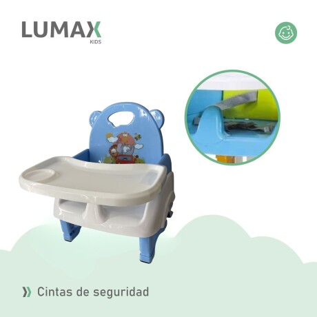 Silla de comer plegable portátil para bebés Celeste