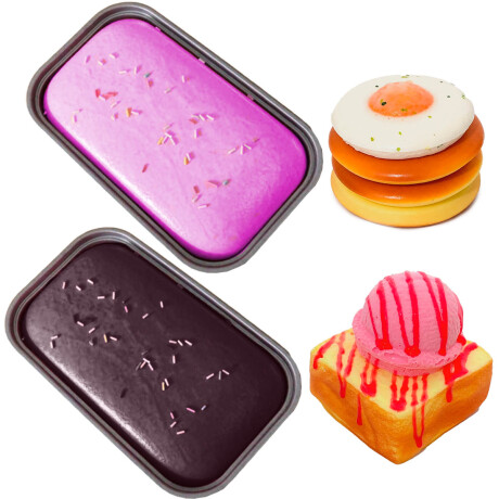 Set X4 Juguete Antiestrés Squishy Torta Pancake Pan Cot004012