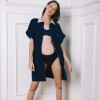 Vestido Camisero Maternal Pupa Azul Marino