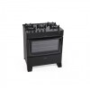 Cocina A Gas James 4 Hornallas Negra Con Mesada De Vidrio Negra Cocina A Gas James 4 Hornallas Negra Con Mesada De Vidrio Negra