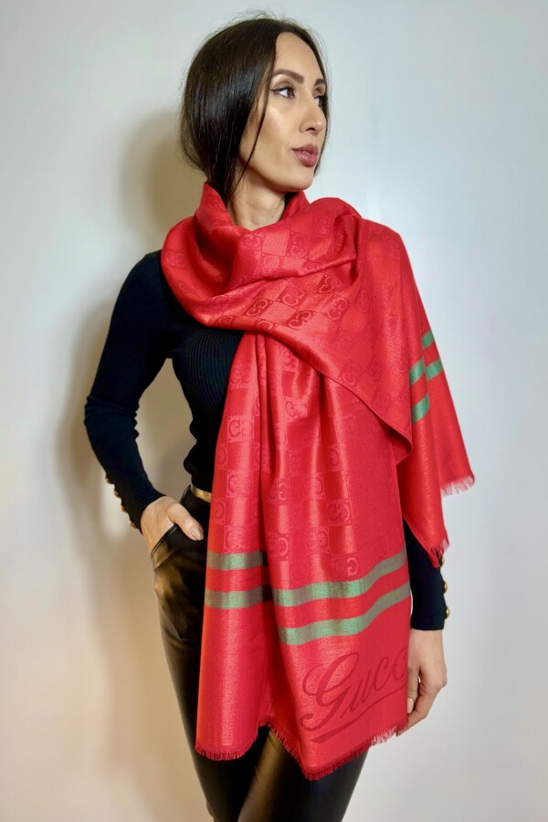 PASHMINA GUCCI GC ROJA