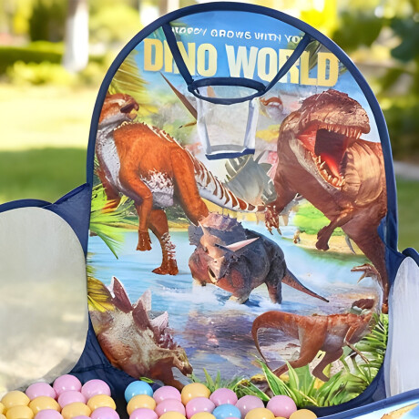 Pelotero Infantil Plegable Corral Pelotas Con Aro Dinosaurio