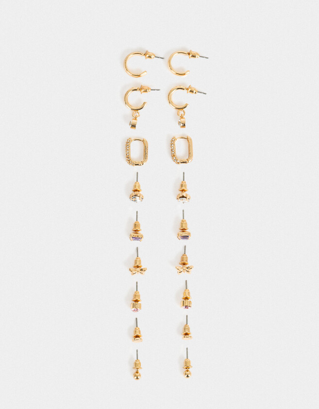 Aros Sets Con strass Sets De Aros Con Strass - Dorado