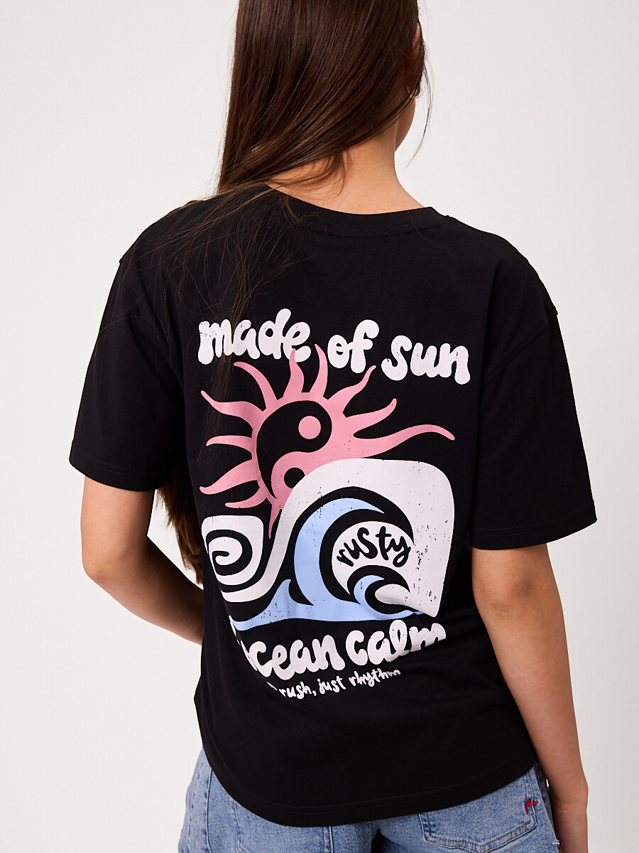 T-SHIRT SOLANAS RUSTY - Negro 