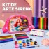 Set de Arte Infantil con Bolso 57 Piezas para Pintar y Dibujar ROSA