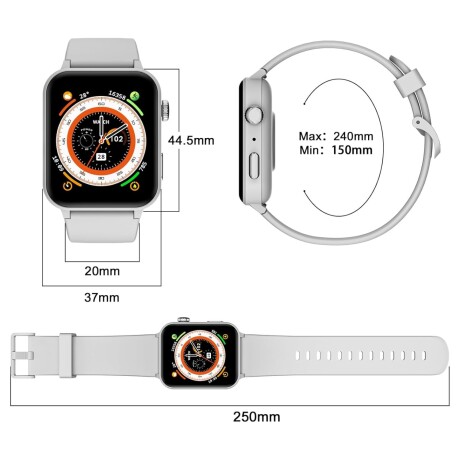 Reloj inteligente Smartwatch Blackview R30 Pro Gris